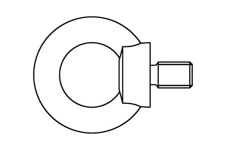 SIM 580 - Lifting eye bolts, similar DIN 580