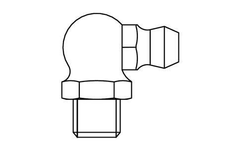 HX 10011 - Engrasador 90º, rosca GAS