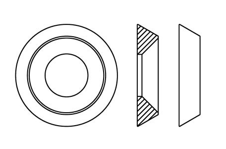 HX 10018 - Rosette turned full body, 90º