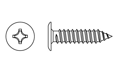 HX 10026 - Tornillo cabeza extra plana