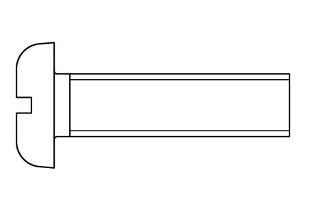 DIN 85 - Slotted machine screws