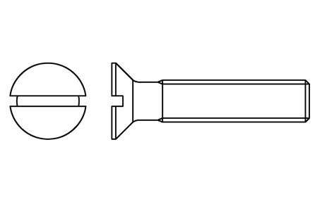 DIN 963 - Slotted machine screws