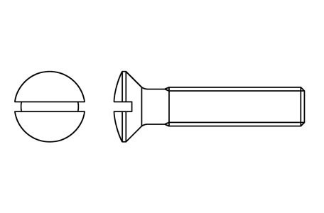 DIN 964 - Slotted machine screws