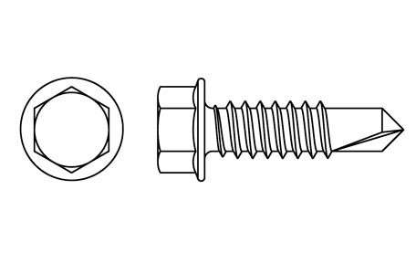 DIN 7504-K - Tornillo punta broca 