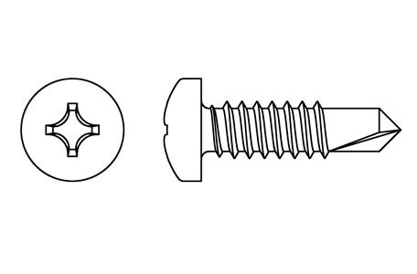 DIN 7504-N - Tornillo punta broca