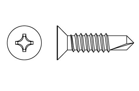 DIN 7504-P - Self drilling screws