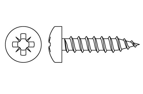 DIN 7505-B - Tornillo rosca madera