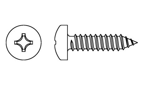 DIN 7981 - Tornillo rosca chapa