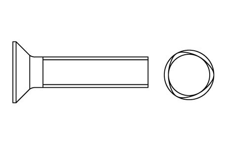 DIN 7500-M - Tornillo autoroscante, pozidrive Z