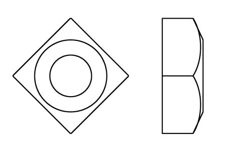 DIN 557 - Square nuts