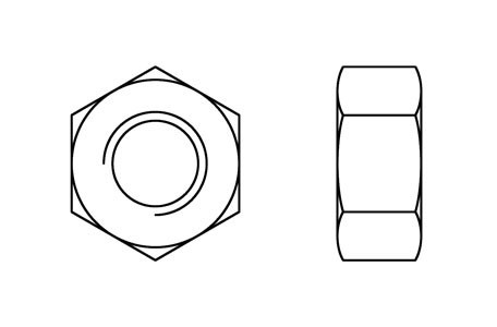 DIN 934 - Tuerca hexagonal, paso fino