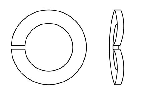 DIN 128 - Curved lock washers