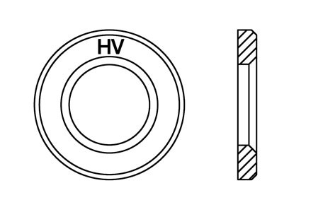 DIN 6916 - Arandela plana alta resistencia HV