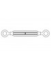 DIN 1480-A - Turnbuckles, eye - eye