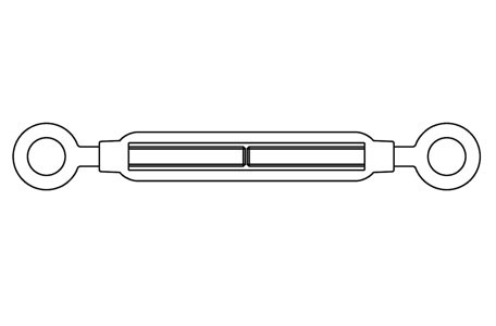 DIN 1480-A - Turnbuckles, eye - eye