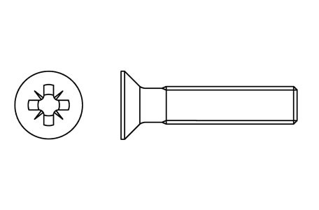 DIN 965 - Pozidrive machine screws