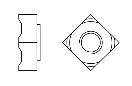 DIN 928 - Square weld nuts