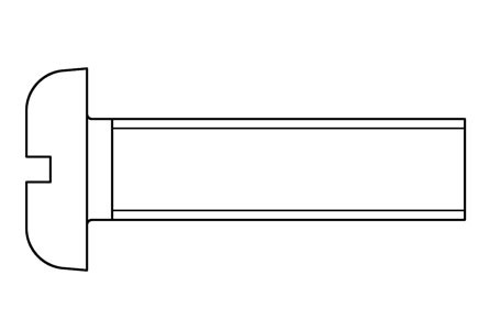 DIN 85 - Slotted machine screws