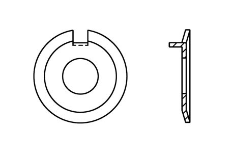 DIN 432 - Washers with external tab