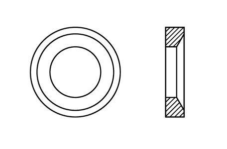 DIN 6319-D - Conical seats