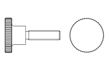 DIN 464 - Tornillo moleteado