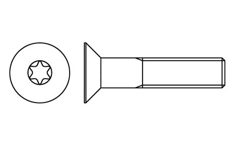 ISO 10642 / DIN 7991 - Hexagon socket screws, TORX