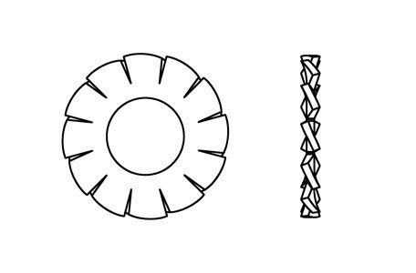 DIN 6798-A - Arandela dentada