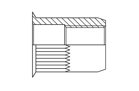 TRA-RB - Tuerca remachable