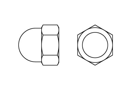DIN 1587 - Tuerca ciega