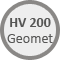 Geomet 500 B, HV 200 hardened steel