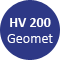 Geomet 500 B, HV 200 hardened steel