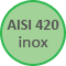 acero inoxidable AISI 420